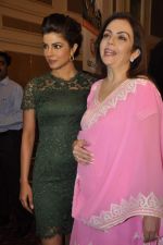 Priyanka Chopra and Nita Ambani at Conference on Reaching the Health Millennium Development Goals in Trident, Mumbai on 13th Nov 2013
